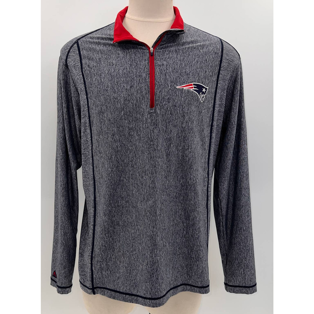 Antigua New England Patriots Henley Pull Over- XL